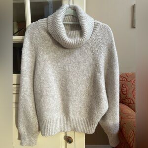 Savvil Luxe Turtleneck Sweater by Rachel Domingo-Medium-Beige-Gorgeous!!